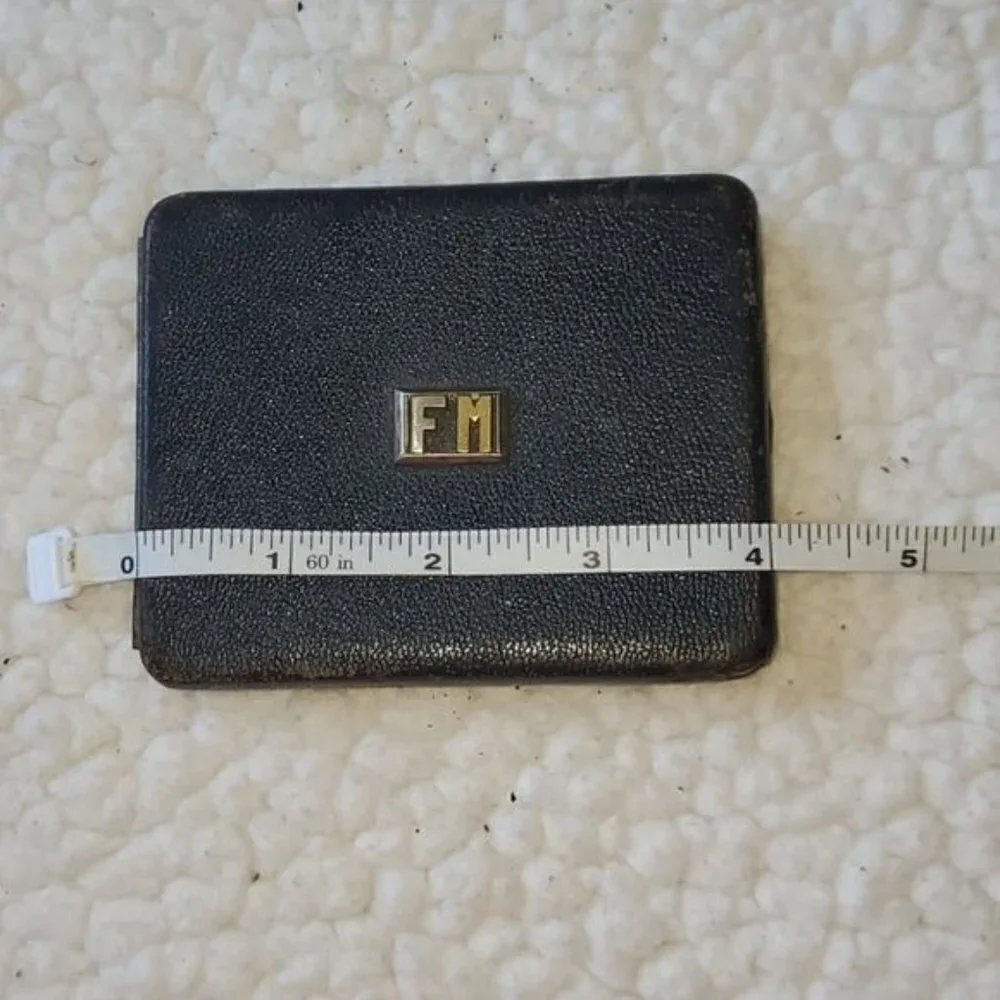 Vintage Bifold Hardcover Imported Embellished Initialed 